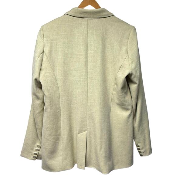 House of Harlow 1960 Blazer Size Large Light Sage Green One Button Jacket - Picture 2 of 4